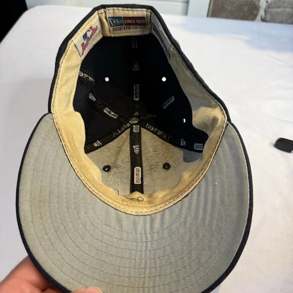 Vintage New Era 59Fifty Men's Cap Detroit Tigers On Field Small Logo Navy 6 7/8 - Picture 4 of 7